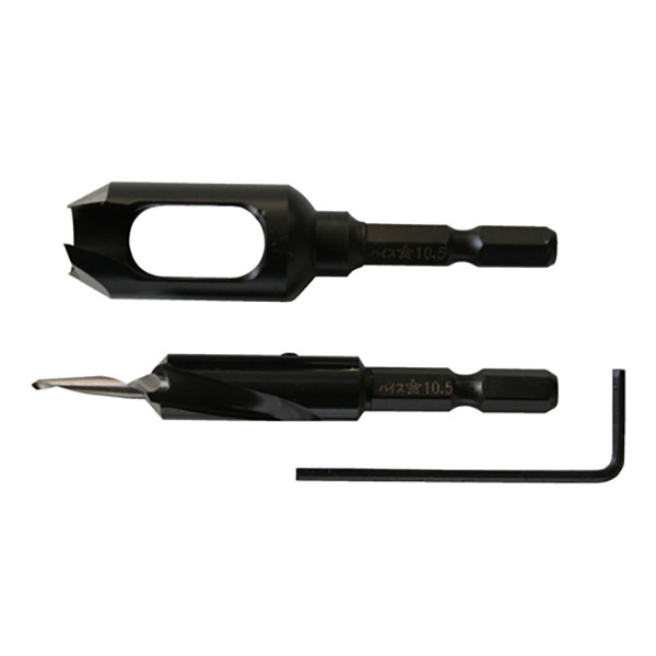 STAR-M（スターエム） ハイス皿取and埋木セット 4X10.5X10.5mm 4962660404153 先端工具 木工アクセサリ