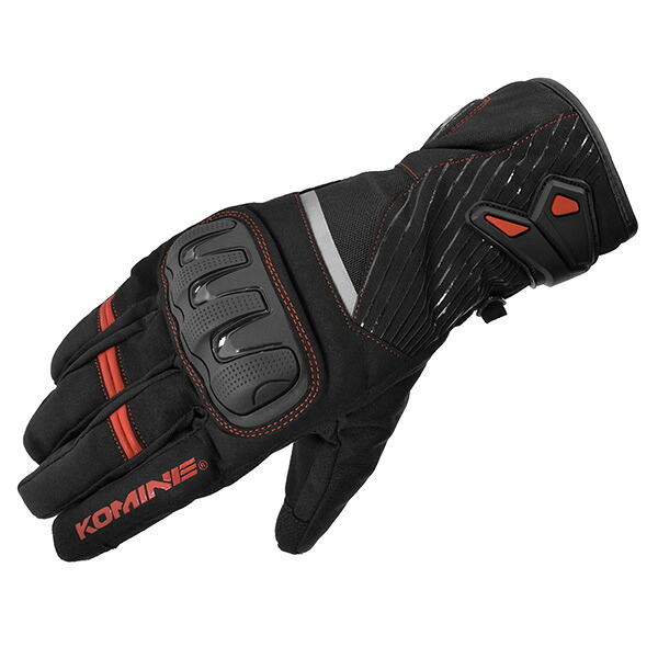 KOMINE（コミネ） GK-846 プロテクトウインターグローブ Black/Red M 06-846-BK/RE-M