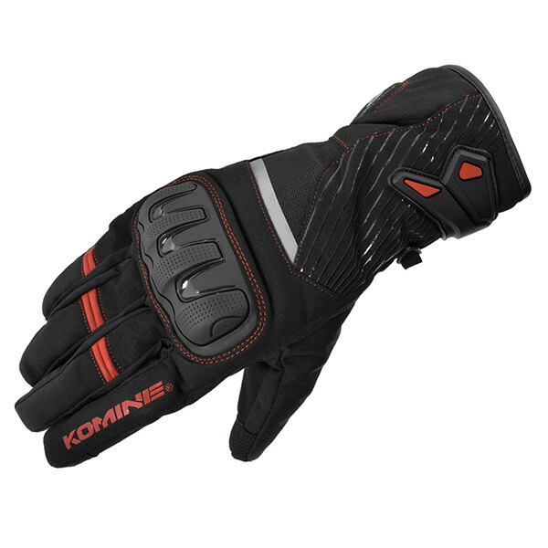 KOMINE（コミネ） GK-846 プロテクトウインターグローブ Black/Red L 06-846-BK/RE-L