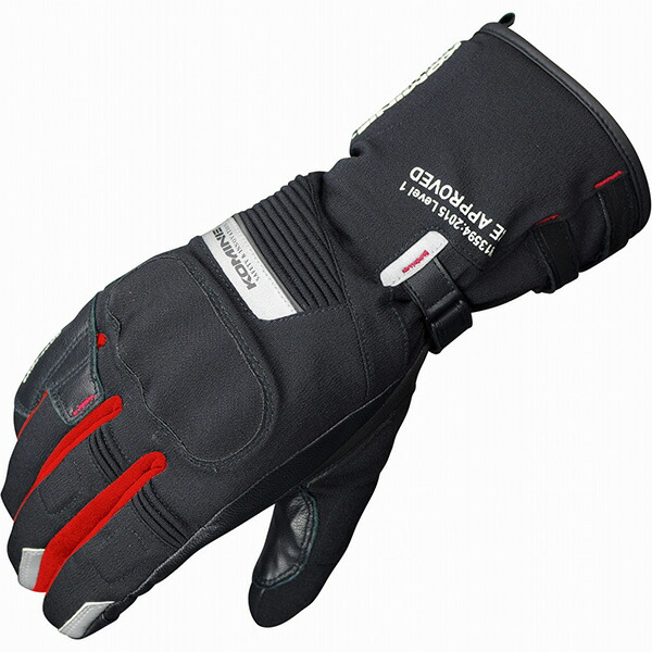 KOMINE（コミネ）:GK-814 GTX CEツアラーウィンターグローブ-アテルイ Black/Red XL 06-814-BK/RE-XL｜イチネンネット