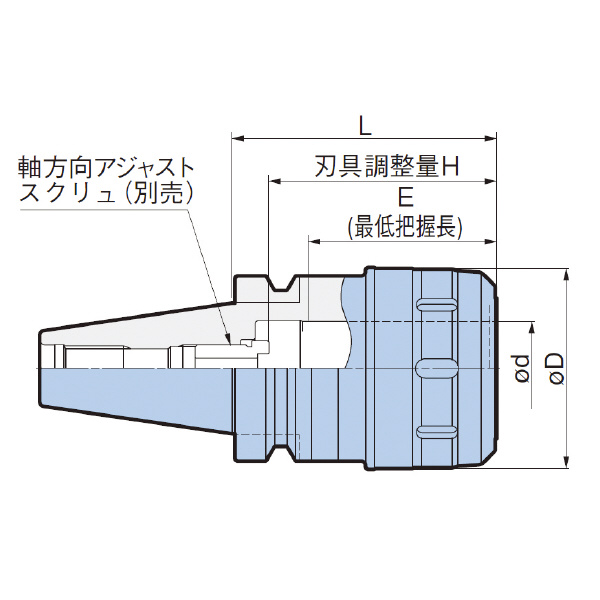 大昭和精機:ニューハイパワーミーリングチャック BT40-HMC32S-135 工具