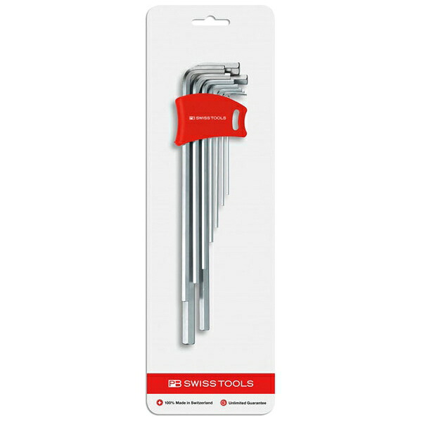 PB SWISS TOOLS(PBスイスツールズ) 211.DH-10CN ホルダー付六角棒レンチセットロング 211DH-10CN