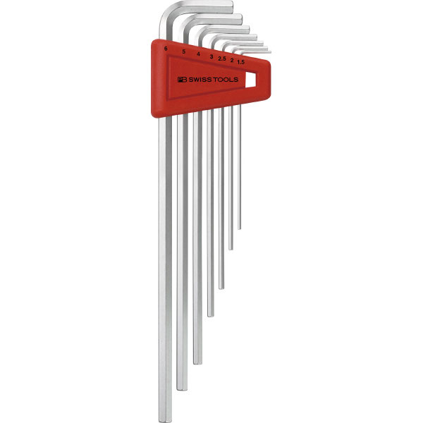 PB SWISS TOOLS（PBスイスツールズ） 211.H-6 ホルダー付六角棒レンチセットロング（パックナシ 211H-6