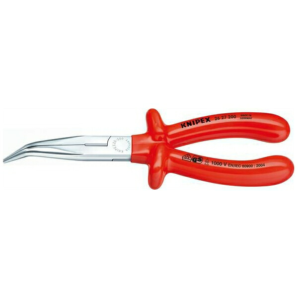 KNIPEX（クニペックス） 2627-200 絶縁40ﾟ先曲ラジオペンチ 1000V 2627-200