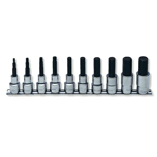 ko-ken（コーケン） 1/2sq ヘックスビットソケットレールセット 10pcs RS4010M/10-L50 10点 1/2゛（12.7mm） RS4010M/10-L50