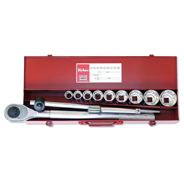 ko-ken（コーケン） 3/4sq ソケットセット 12pcs 6212M 3 4゛（19mm） 6212M