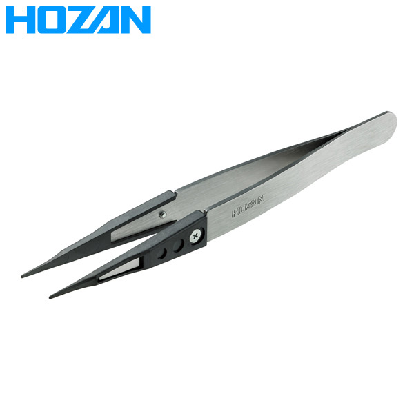 【メール便送料無料】HOZAN（ホーザン） ESDセラミックピンセット P-646-D P-646-D ESDセラミックピンセット 静電気 除電 対策 半田