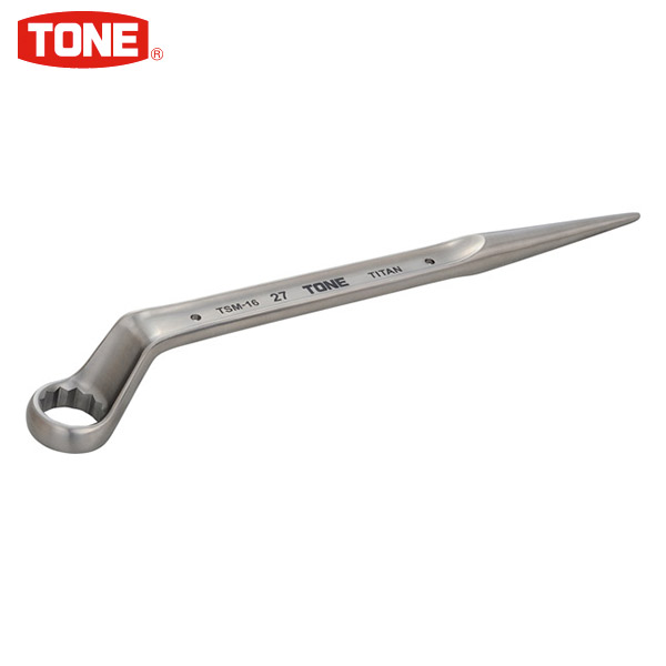 TONE(トネ) チタンシノ付めがねレンチ(トルシアボルト用) TSM-16 ● ●二面幅27mm ●12角 ●二面幅27mm |イチネンネット