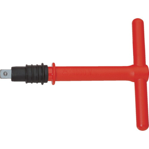 ゲドレー:GEDORE 絶縁T形ハンドル 抜落ち防止タイプ 差込角12.5mm 6124720 6124720 オレンジブック 8556602