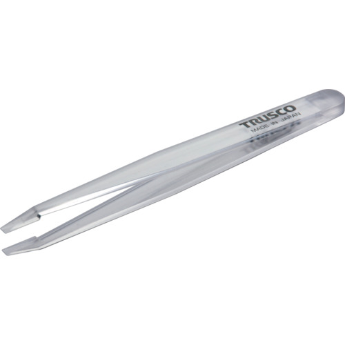 TRUSCO 透明プラスチック製ピンセット 120mm 先平細型 TPP233TM 8552566 TRUSCO 透明プラスチック製ピンセット 120mm 先平細型 TPP233TM 8552566