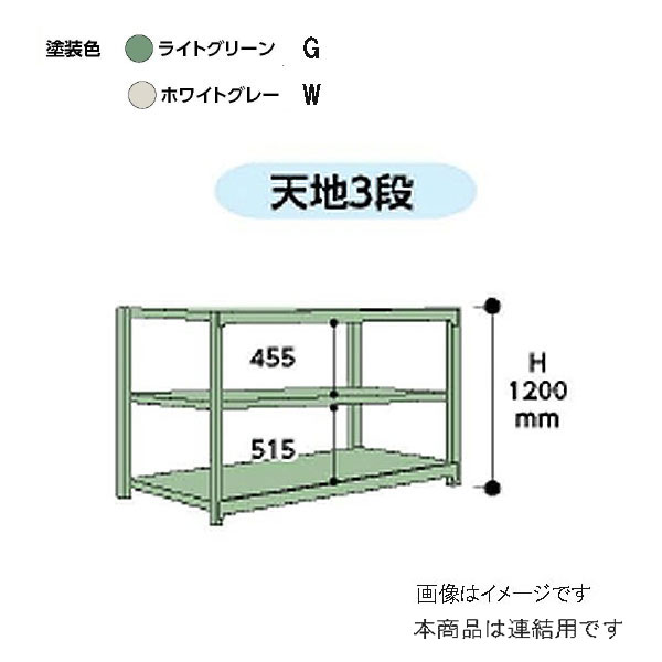 山金工業:ボルトレス中量ラック 3S4548-3WR