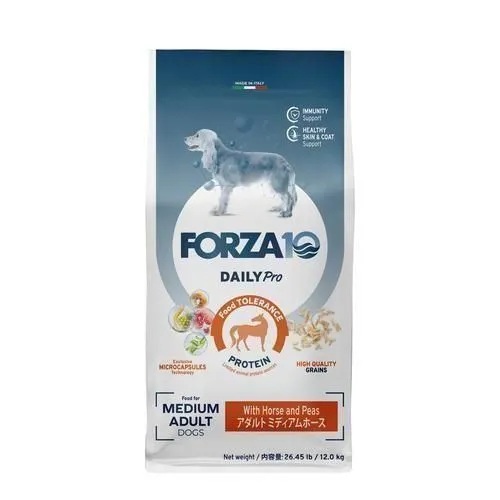 【FORZA10】フォルツァディエチ デイリー労働者階級 成年者 並み並み （中粒） 導管 【12kg】 犬用品-ドッグフード・サプリメント