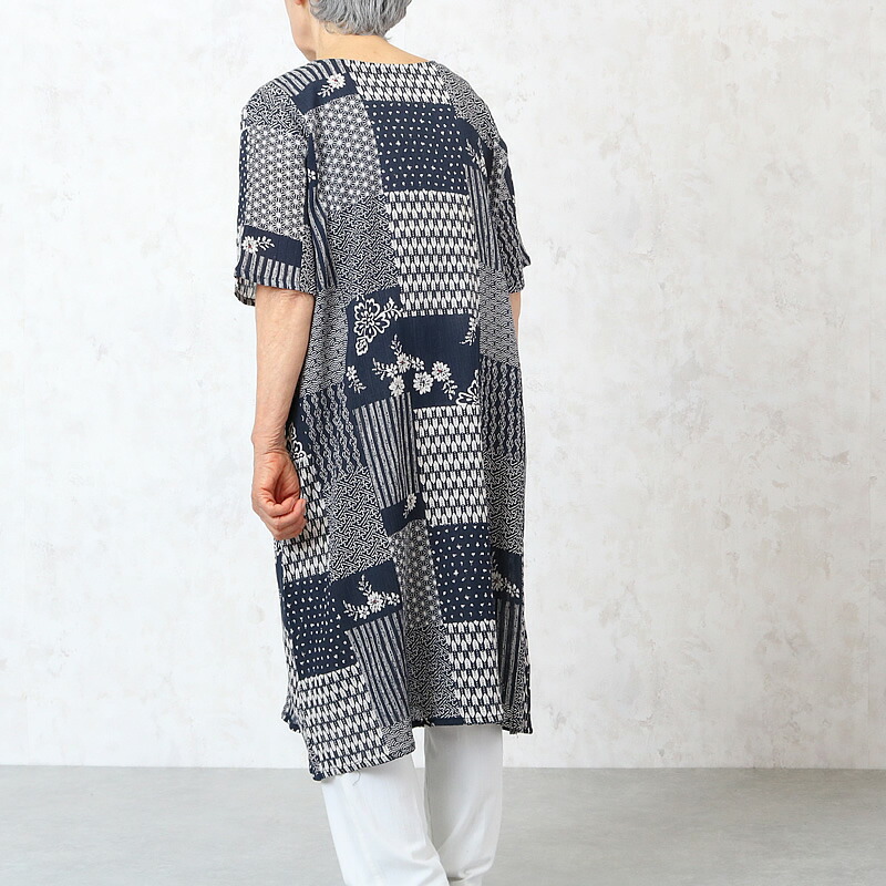 楽天市場 楊柳ワンピース 2色組 シニアファッション レディース 70代 80代 春夏 高齢者 服 おばあちゃん 誕生日 プレゼント ミセス 女性 婦人 ココわく シニアファッション