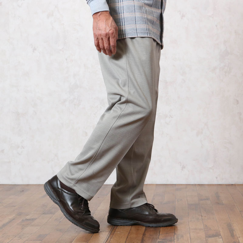 楽天市場 紳士 春夏薄手 チェック柄ストレッチパンツ 股下65cm シニアファッション 60代 70代 80代 メンズ 男性 紳士服 お年寄り高齢者 ズボン パンツ 日本製 前ファスナー S M L Ll 3l 洗濯可 涼しい ズボン 総ゴム ウエストゴム パンツ メンズ ココわく シニア