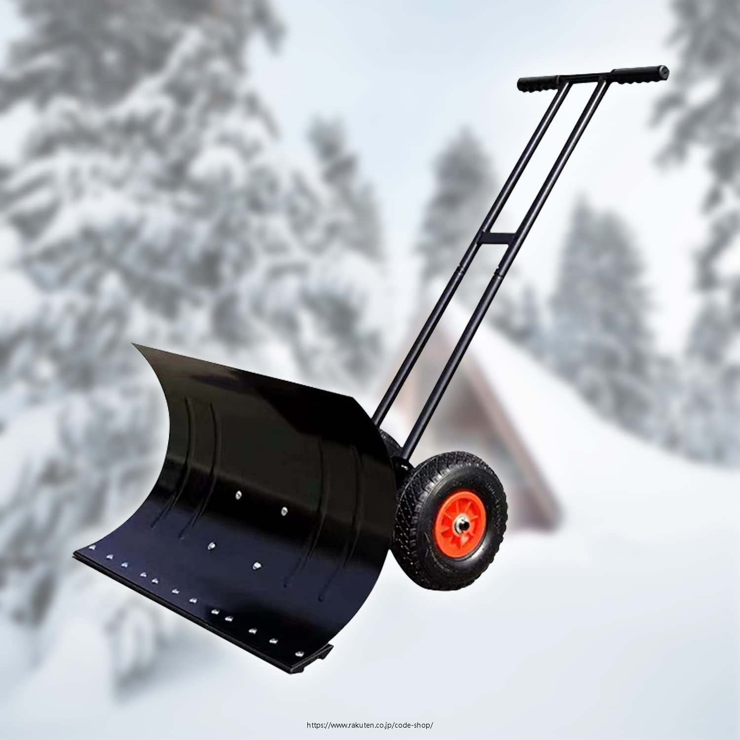 除雪 シャベル 除雪機 家庭用 シングルショット/ダブルロッド 幅74cm/100cm 雪かき機 除雪用具 押し式 高さ 左右角度調整 雪かき スコップ 冬 除雪作業 便利 耐久性 快適 安定 安全 鉱物/粒/砂/砂利などの採取 プレゼント ギフト 贈り物｜ソウゴウバンジヤ