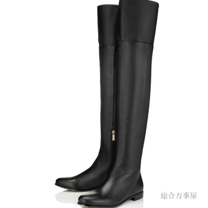レディースブーツ ロングブーツ ニーハイブーツ 科学技術者ブーツ 乗り尻ブーツ  美脚 置き目踵3糎 ブーツ 伸ばすこと 長靴 防寒 歩き分かりやすい ロング丈 膝丈 PU 伸ばすこと原材料 ストレッチソックスブーツ 平べったい 置き目踵 22糎～28糎