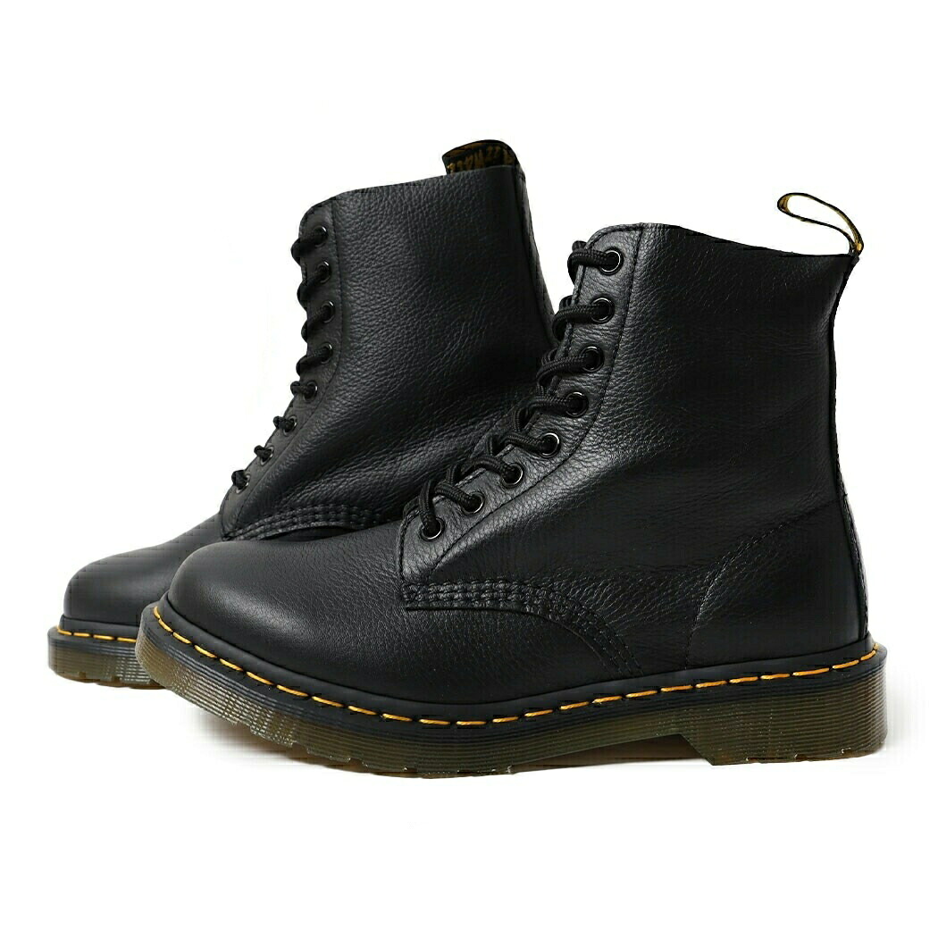 Dr.Martens ドクターマーチン 8ホール レザー シューズ ブーツ 1460 PASCAL VIRGINIA 8HOLE BOOT BLACK 黒 ブラック レースアップ 13512006