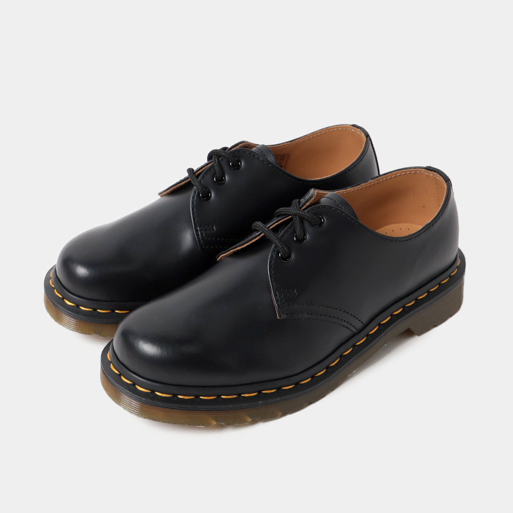 DR.MARTENS ドクターマーチン 3アイ ギブソン レザー シューズ 1461 3EYE GIBSON SHOE MONO BLACK SMOOTH ( ブーツ 黒 ブラック メンズ 10085001 )｜codexxx
