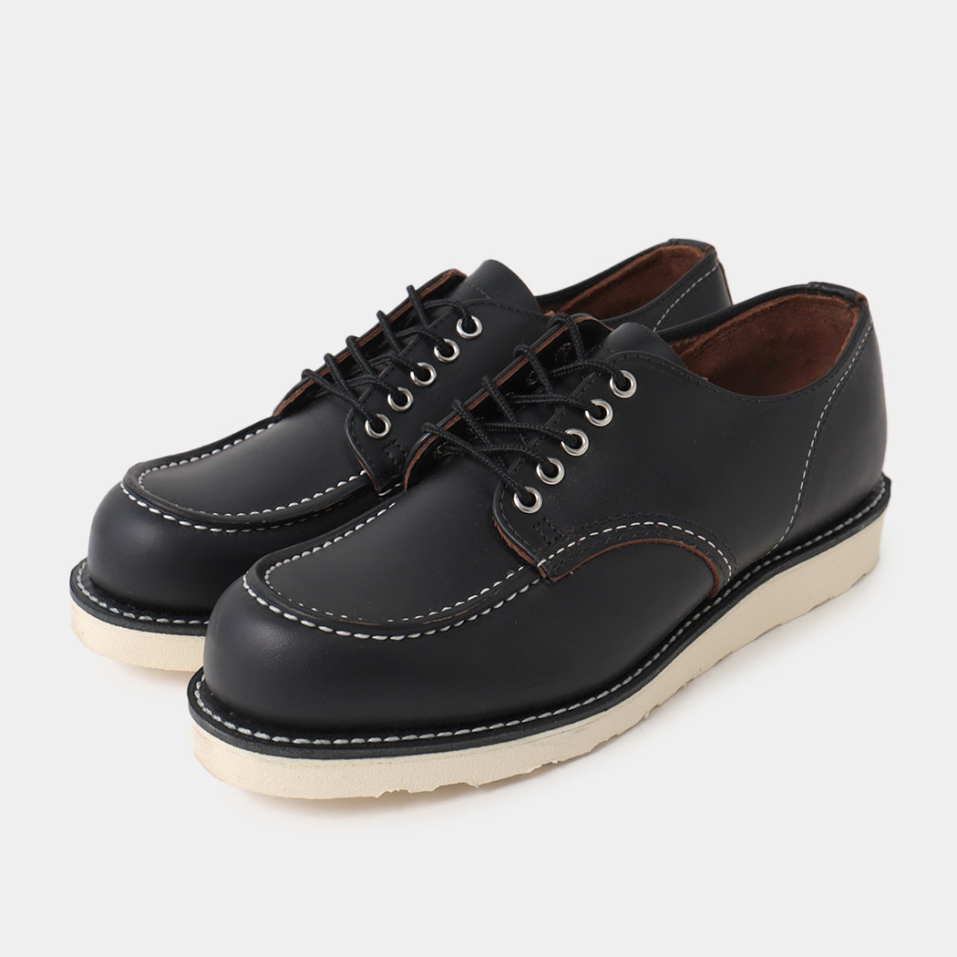 RED WING レッドウィング クラシックモック オックスフォード ワーク ブーツ CLASSIC MOC OXFORD BLACK PRAIRIE ( USA製 黒 ブラック レザー 8090 )