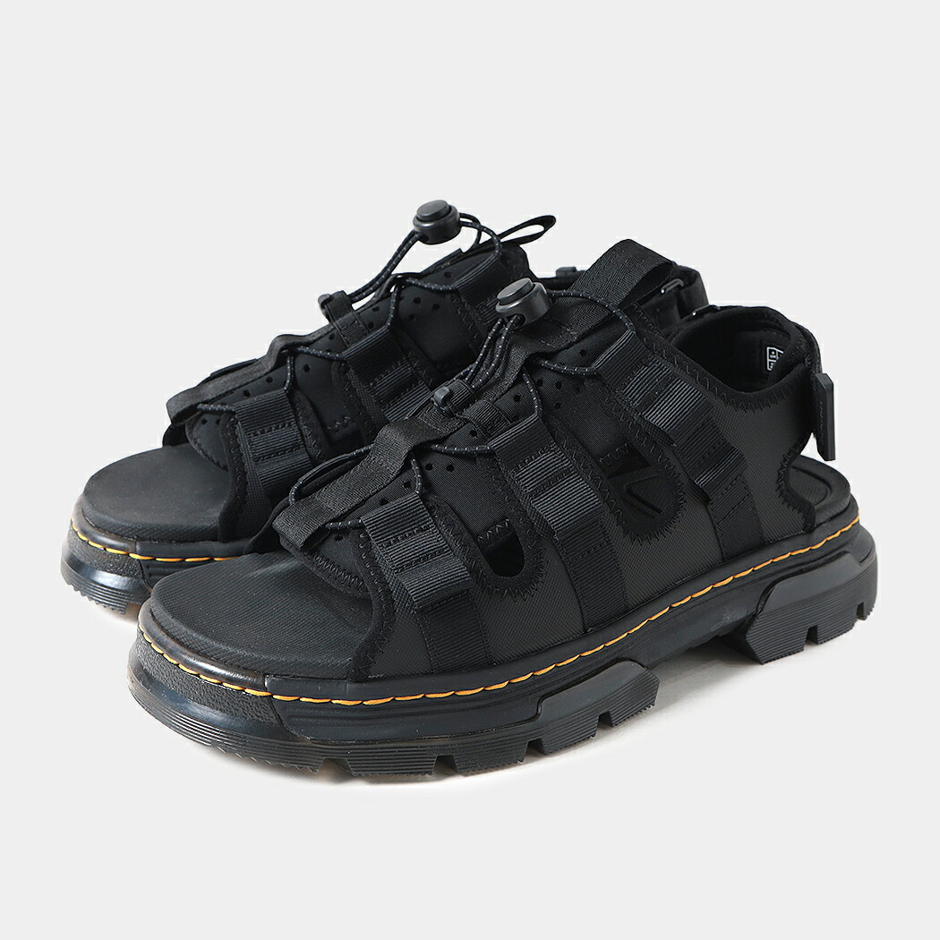 【お買い物マラソン限定クーポン配布中!!】Dr.Martens ドクターマーチン ジェリチョ スライド レザー サンダル JERICHO SANDAL BLACK ( 厚底 黒 ブラック メンズ レディース 31578001 )