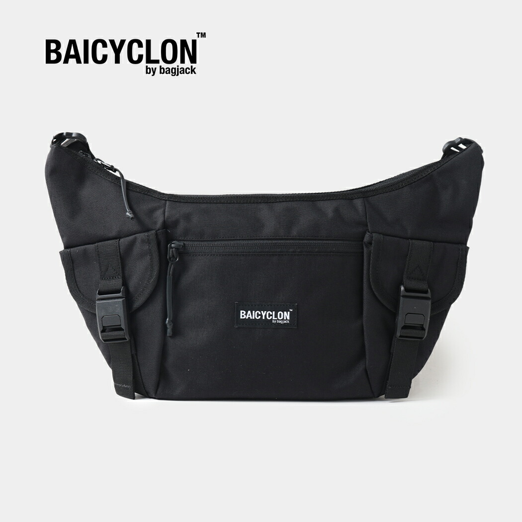 【お買い物マラソン限定クーポン配布中!!】BAICYCLON バイシクロン ショルダー バッグ SHOULDER BAG BLACK ( ブラック 黒 メンズ レディース かばん 国内正規品 ムーン ボディ BCL-75 )