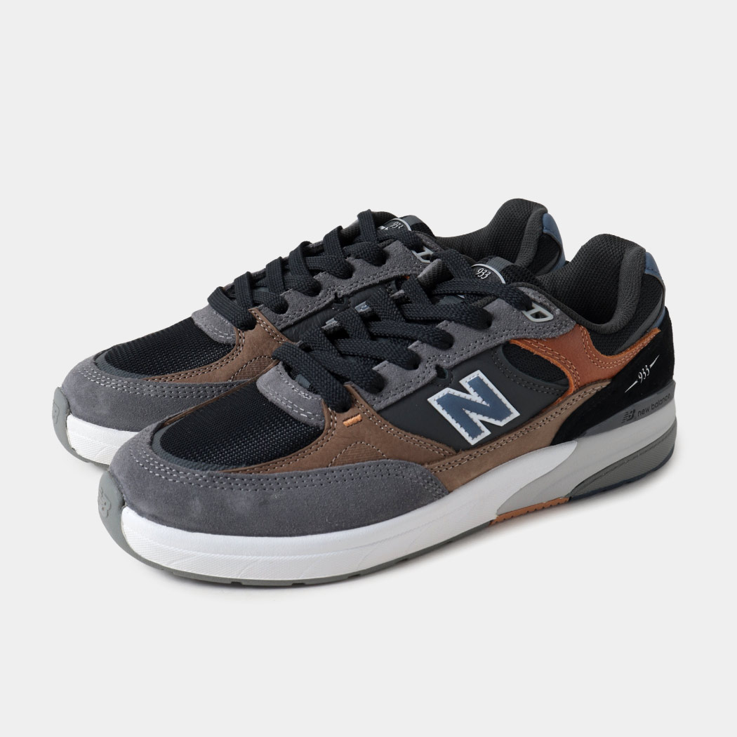 海外限定 NEW BALANCE ニューバランス 933 ヌメリック スニーカー NM933MLT CASTLEROCK/VINTAGE INDIGO ( NB 993 992 インディゴ 青 グレー メンズ )|codexxx