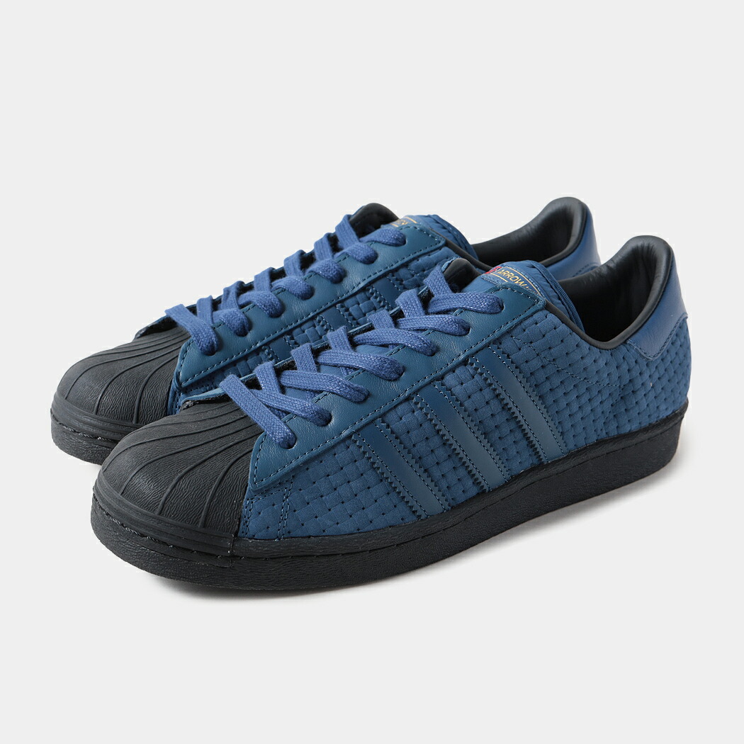【お買い物マラソン限定クーポン配布中!!】adidas アディダス X A&B スーパースター スニーカー SUPERSTAR NIGHT MARINE ( ブルー 青 アローアンドビースト コラボ メンズ レディース JS2594 )