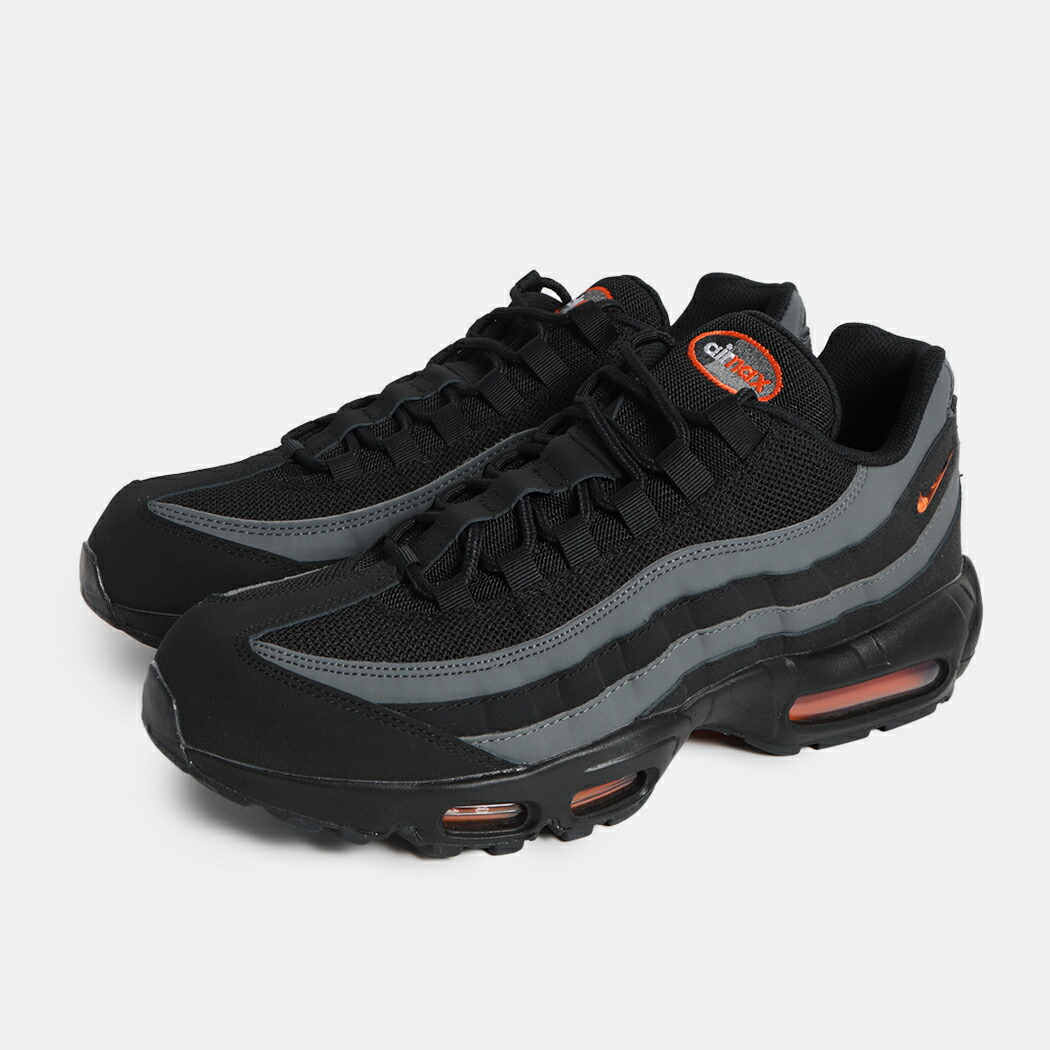 楽天市場】NIKE AIR MAX 95 black/safety orange-iron grey dx2657-001