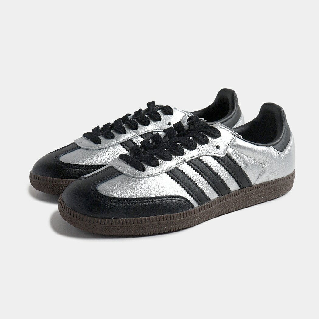 adidas アディダス SAMBA サンバ スニーカー シルバー メタリック OG SILVER METALLIC ( Y2K ローテク 銀色 レディース ウィメンズ KI8464 )