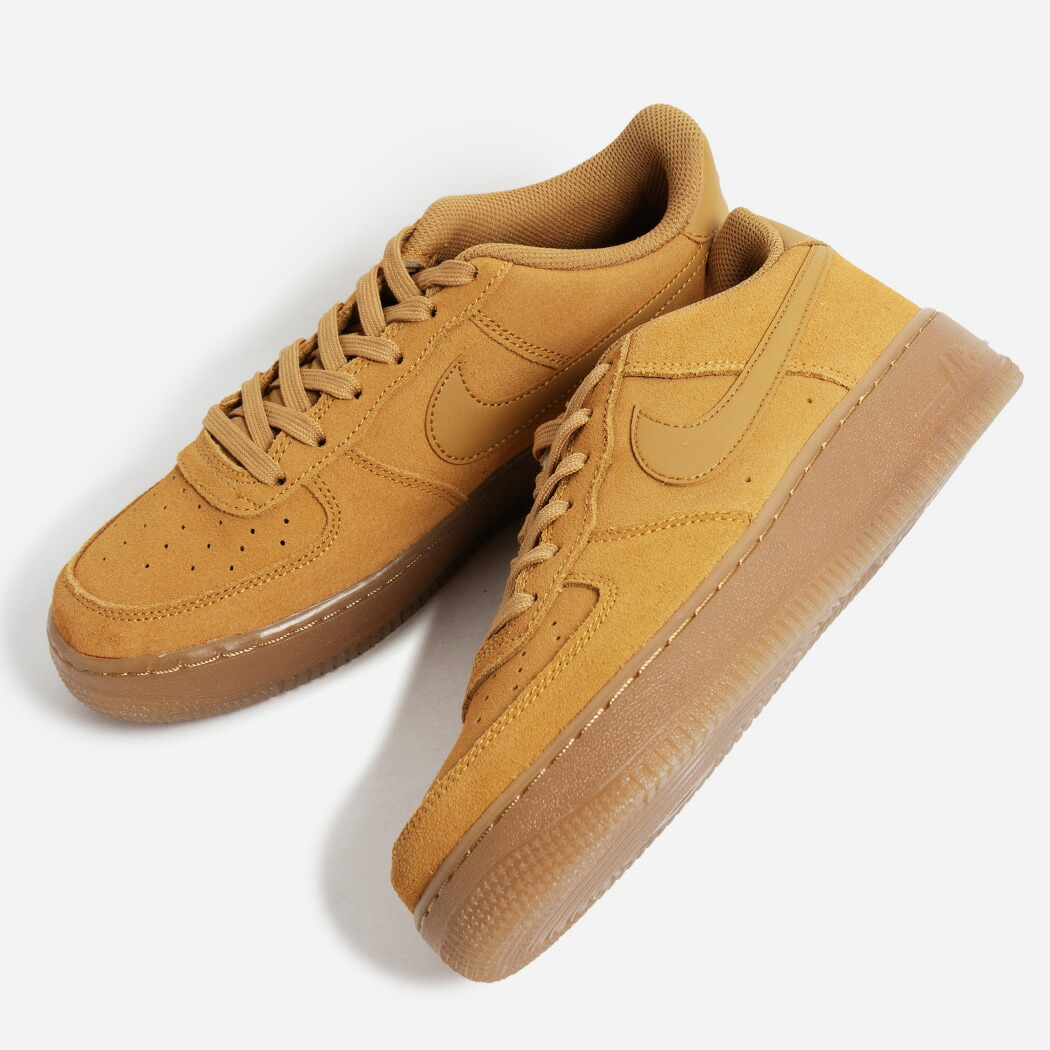 【新品】23cm NIKE エアフォース1 GS Wheat（ウィート） NIKE（ナイキ） NIKE AIR FORCE 1 LV8(GS) wheat/wheat-gum light