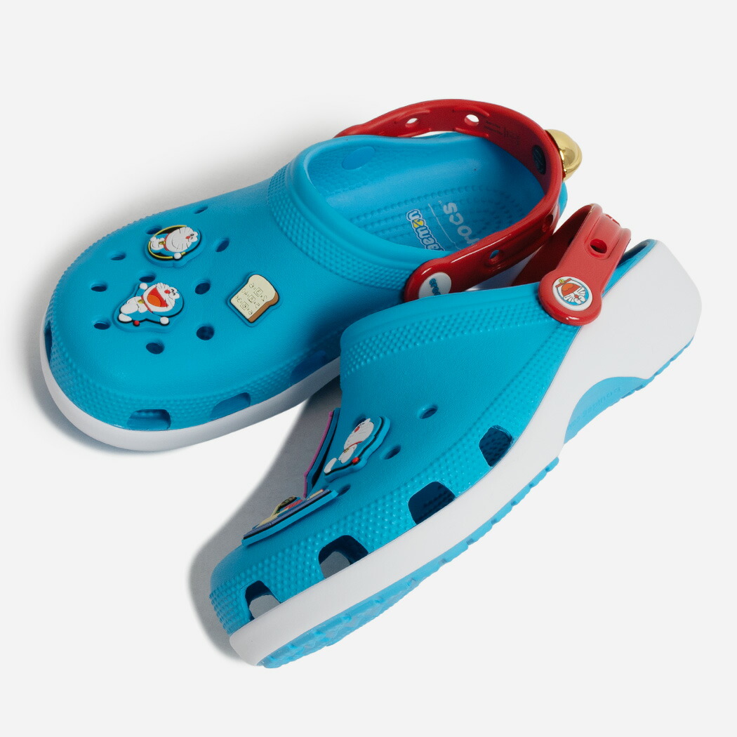 【お買い物マラソン限定クーポン配布中!!】crocs クロックス ドラえもん DORAEMON クロッグ サンダル CLASSIC CLOG BLUE クラシック ( レディース アニメ 日本 グッズ コラボ キャラクター 藤子・F・不二雄 211691 )
