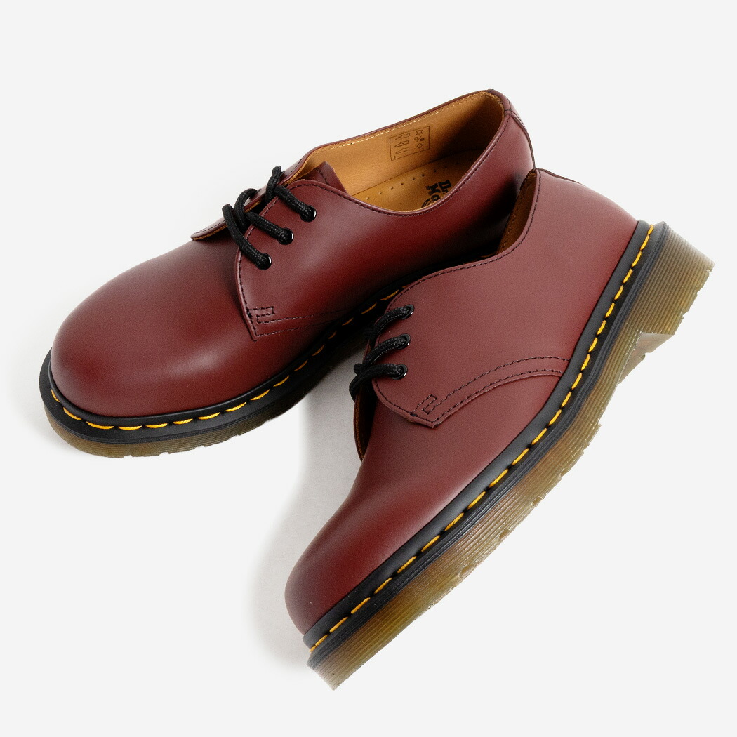 Dr.Martens ドクターマーチン 1461 革靴 レザーシューズ 3ホール ギブソン ブーツ 3EYE GIBSON CHERRY RED ( ダービーシューズ チェリーレッド 赤 メンズ レディース 11838600 )