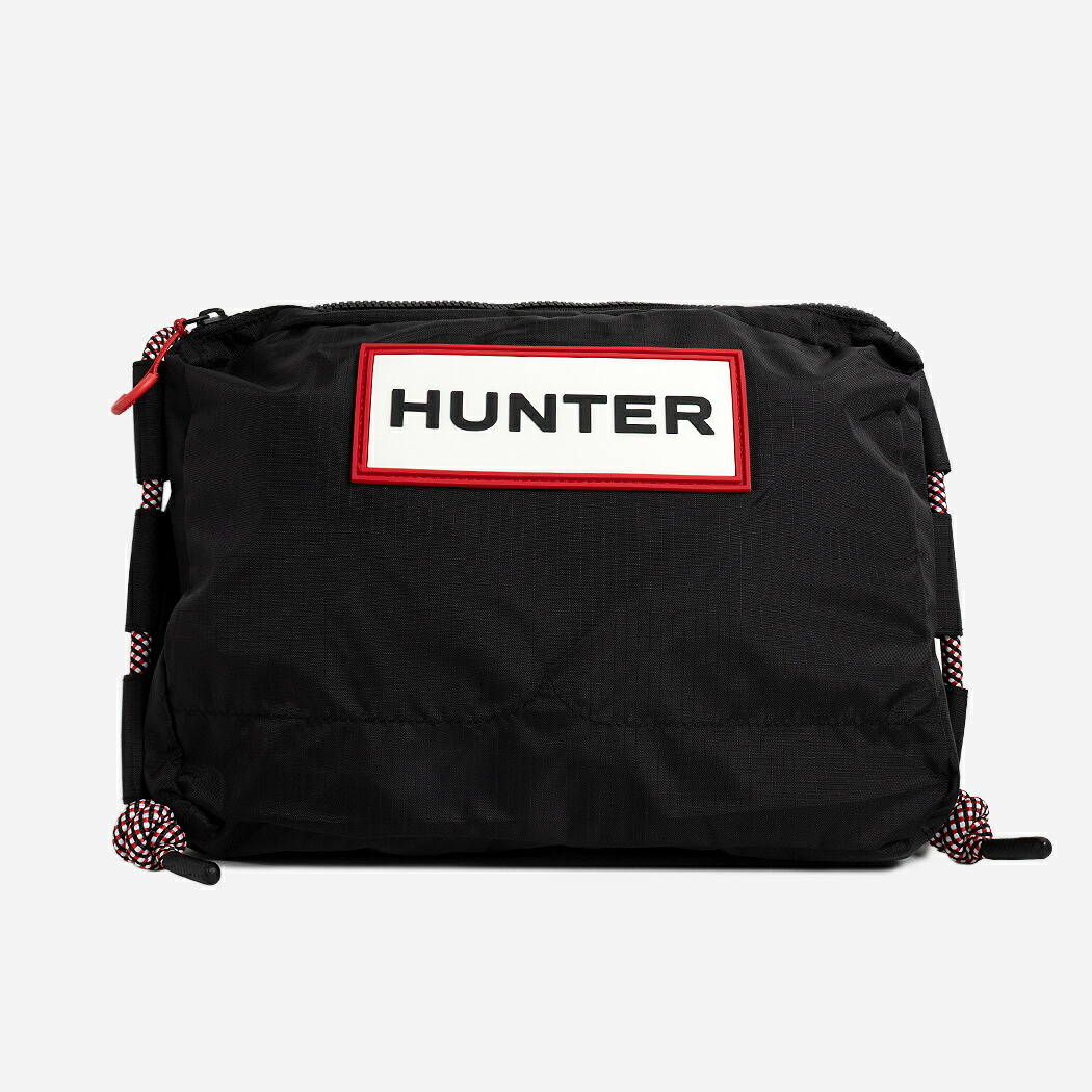 HUNTER ハンター サコッシュ バッグ ショルダーバッグ トラベル リップストップ リサイクル ナイロン TRAVEL RIPSTOP SACOCHE BLACK ( かばん ナイロン メンズ レディース UBC1515NRSRBO )