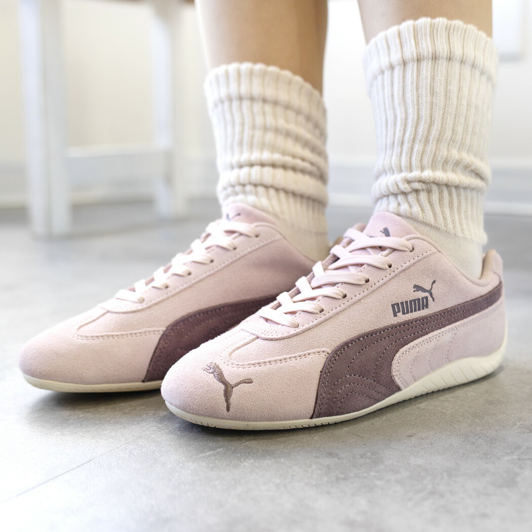 PUMA プーマ スピードキャット スニーカー SPEEDCAT OG MAUVE MIST ( ピンク 紫 パープル スエード 薄底 韓国 ドライビングシューズ レディース 398846-52 )