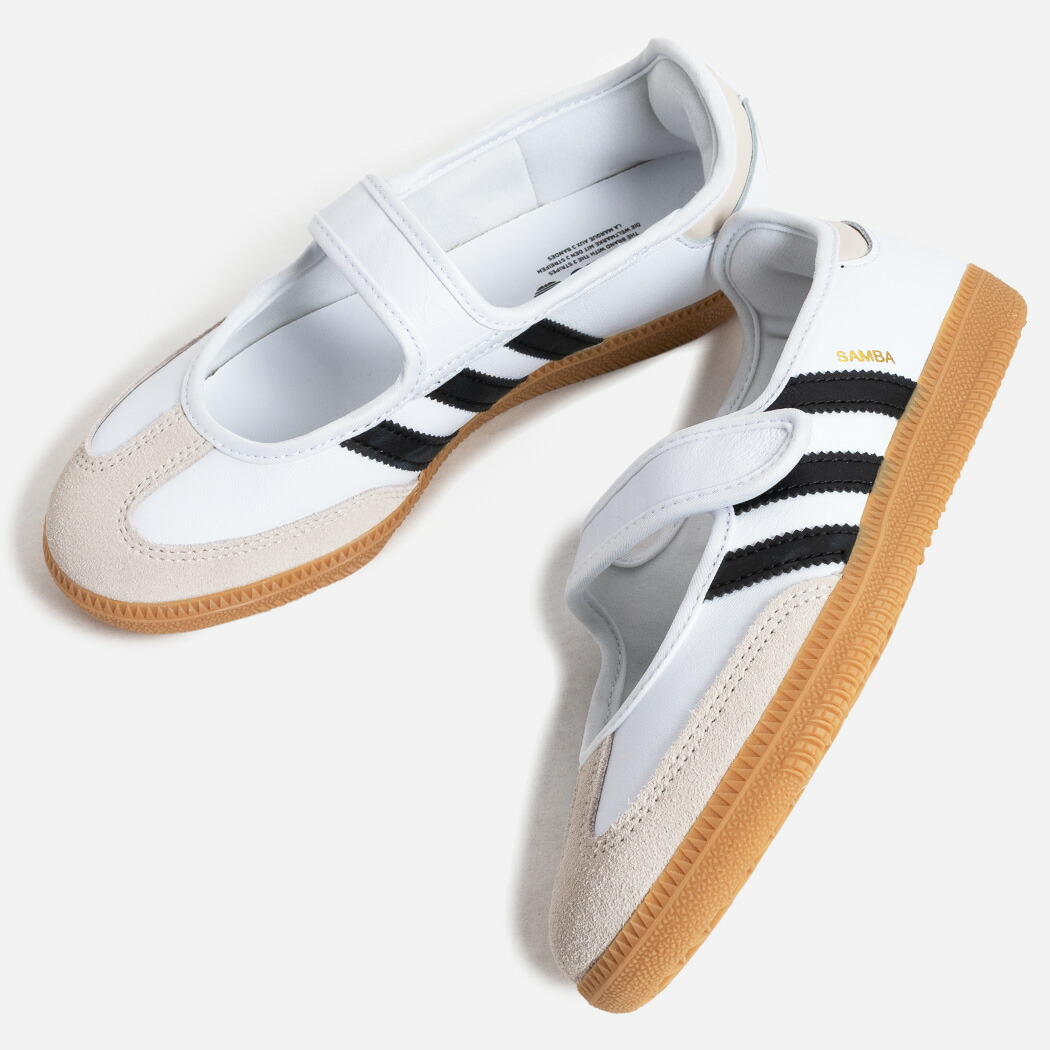 adidas アディダス サンバ ジェーン SAMBA JANE W スニーカー CLOUD WHITE ( Y2K ホワイト 白 ガムソール メリージェーン バレエシューズ JR1402 )