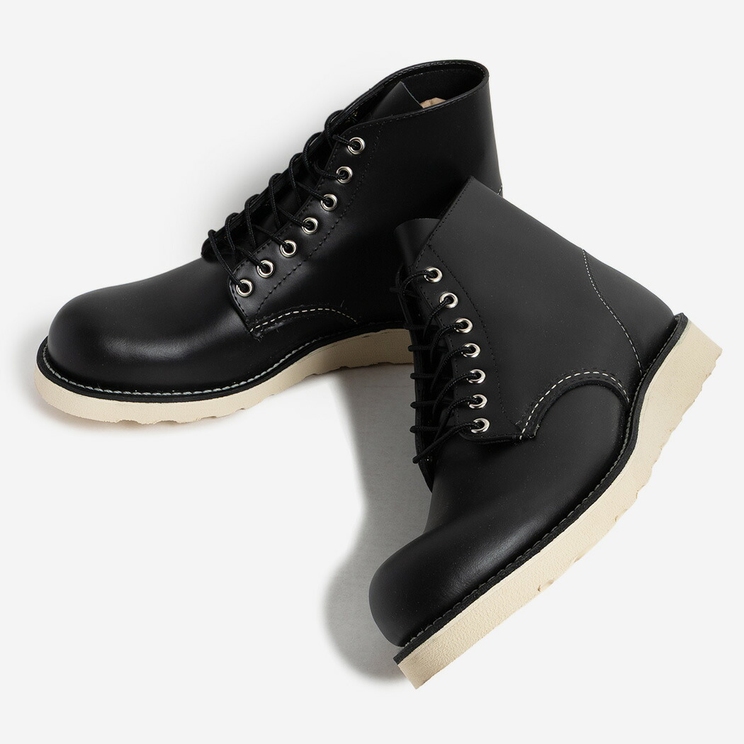 RED WING レッドウィング 6インチ クラシックラウンド ブーツ 6-INCH CLASSIC ROUND BLACK ( ブラック 黒 レザーブーツ アメカジ 本革 メンズ 8165 )|codexxx