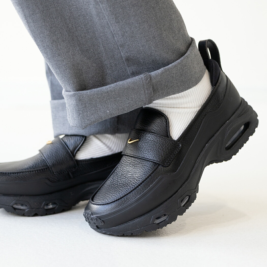 NIKE ナイキ ローファー スニーカー LOAFER ウィメンズ エア マックス フェノメナ WMNS AIR MAX PHENOMENA BLACK ( レザー ブラック 厚底 黒 メンズ レディース IM8814-001 )