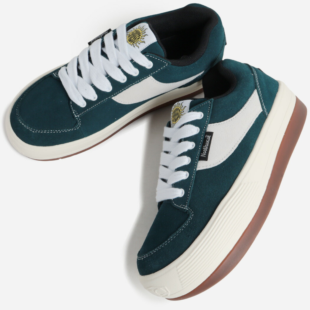 【1000円OFFクーポン発行中!】NORTHWAVE ノースウェーブ エスプレッソ スエード スニーカー ESPRESSO SUEDE PETROL ( グリーン 緑 厚底 レザースニーカー 厚底 メンズ NW001PTL ) 16,117円