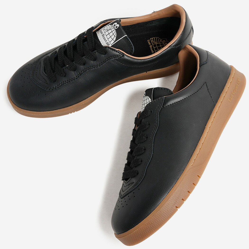 LAST RESORT AB ラストリゾート CM003 スニーカー BLACK/GUM ( ブラック 黒 ガムソール ラバーソール 革靴 メンズ レディース レザースニーカー CM003BLG )
