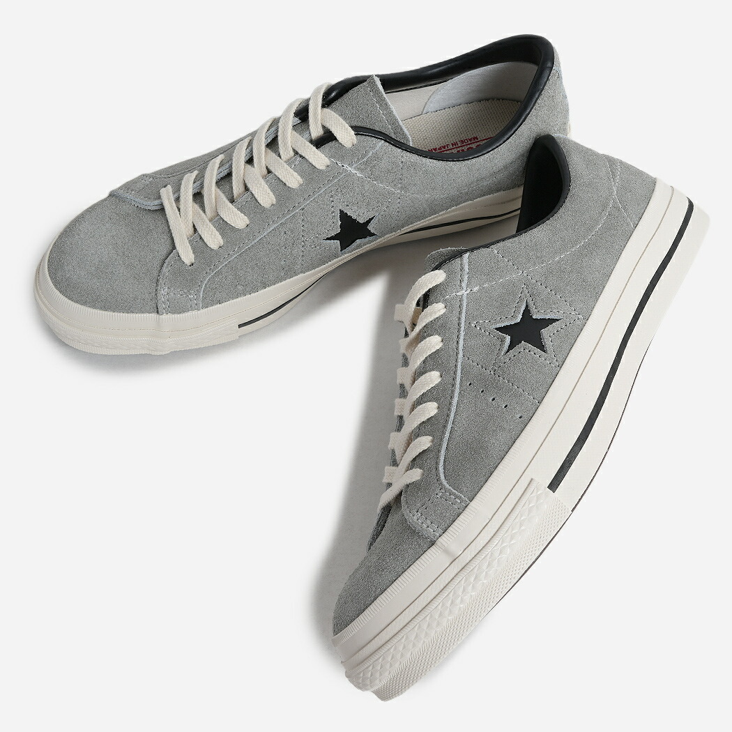 【お買い物マラソン限定クーポン配布中!!】CONVERSE コンバース ONE STAR J SUEDE ワンスター スエード スニーカー MADE IN JAPAN GREY ( グレー 日本製 ローテク メンズ レディース 33702500 )