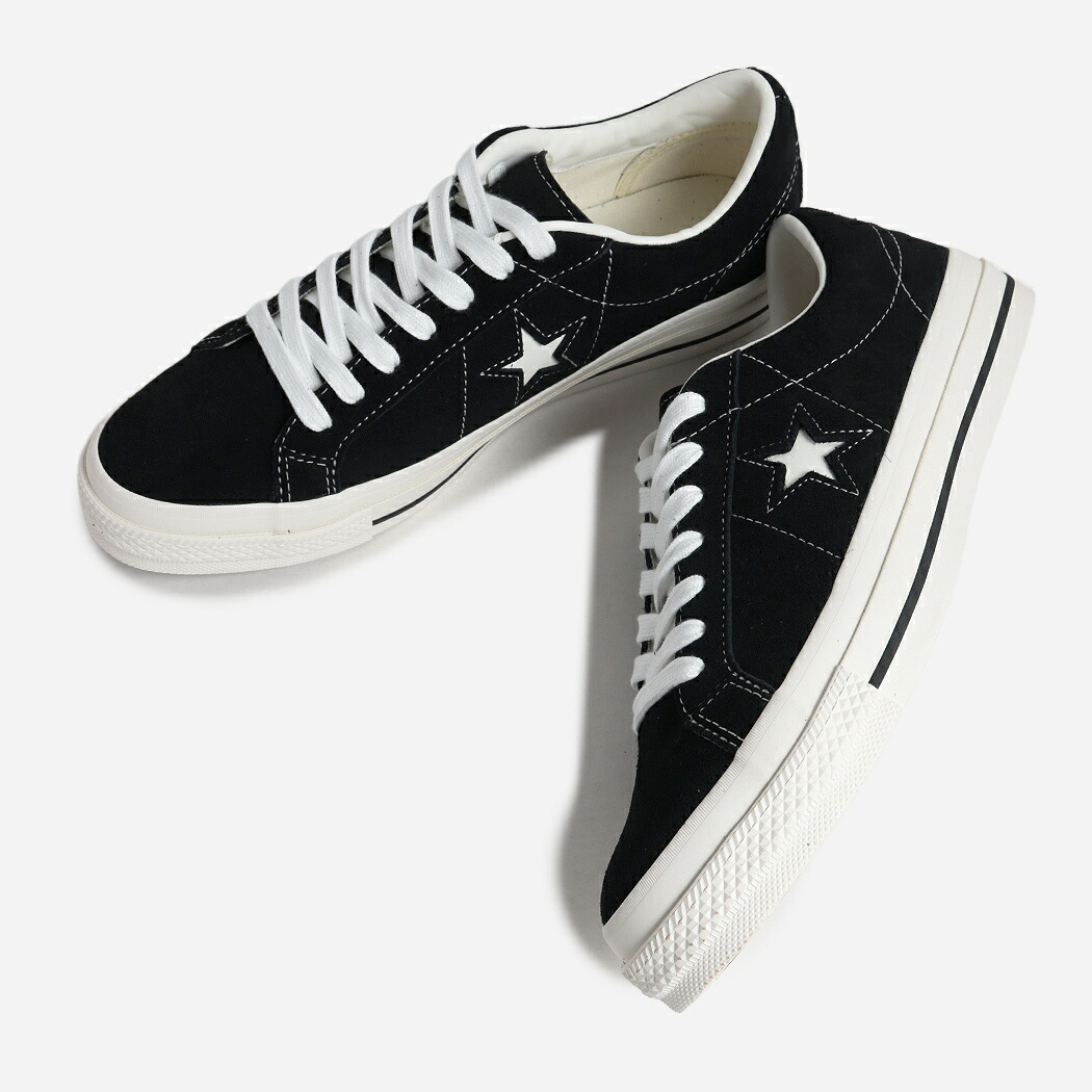 CONVERSE コンバース ワンスター スエード スニーカー ONE STAR SUEDE BLACK ( 黒 ブラック 国内正規品 メンズ 35200860 )