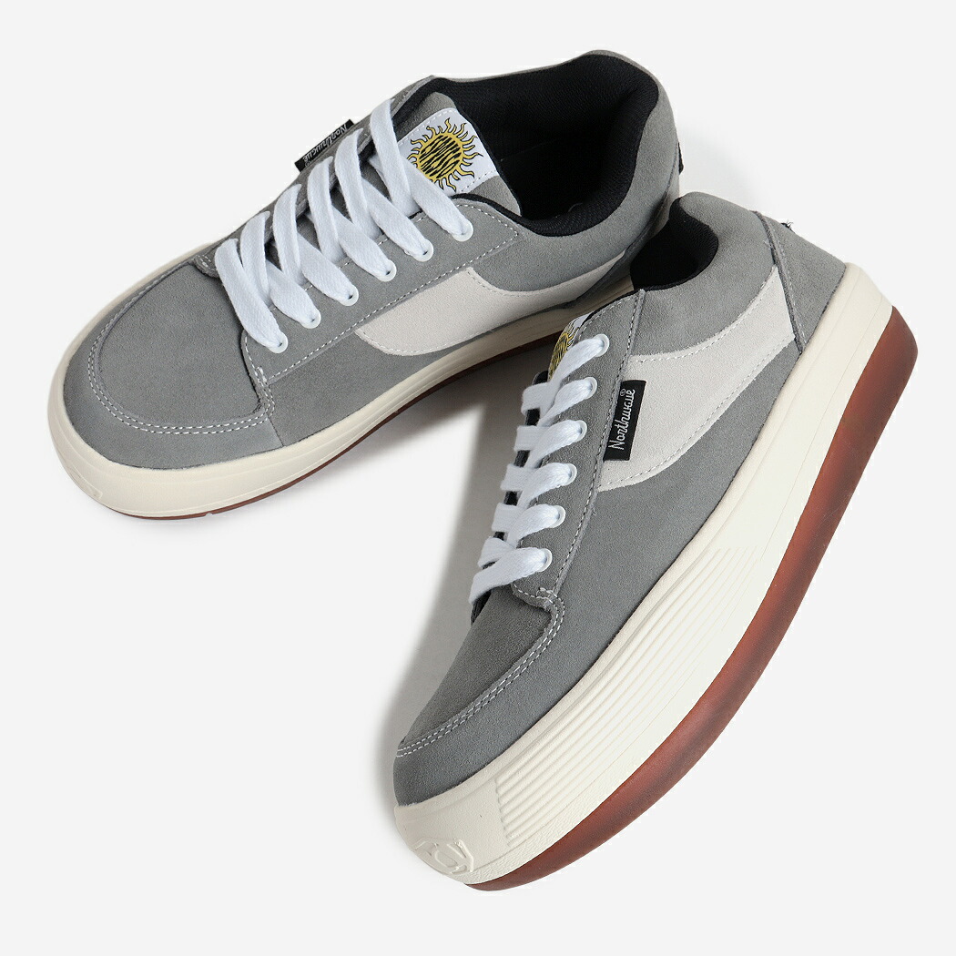 NORTHWAVE ノースウェーブ エスプレッソ スエード スニーカー ESPRESSO SUEDE GREY/WHITE ( グレー 白 ホワイト メンズ レディース ボリュームソール 厚底 国内正規品 NW-001 )｜codexxx