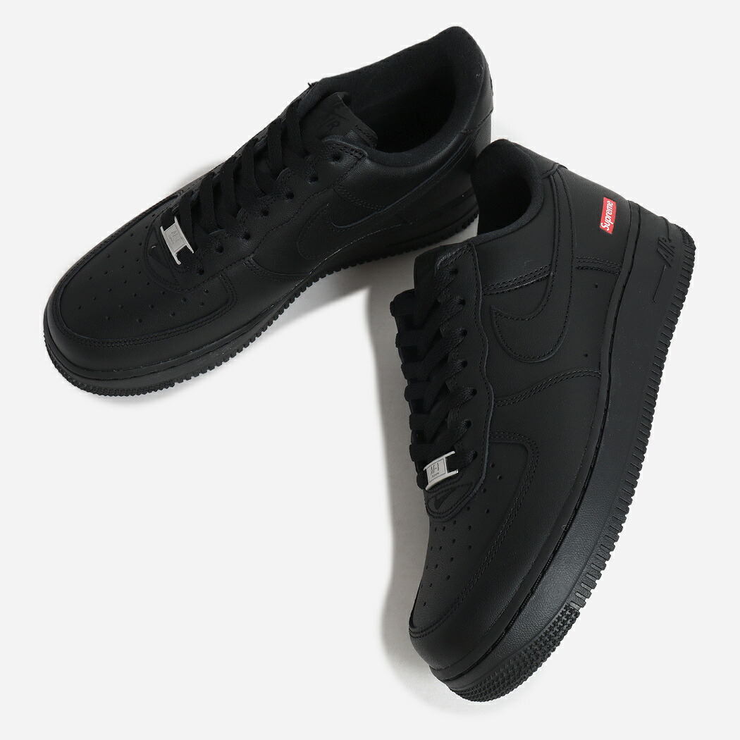 NIKE AIR FORCE 1 LOW / SUPREME BLACK &times; RED ナイキ エアフォース 1 シュプリーム スニーカー ( 黒 ブラック AF1 ボックスロゴ コラボ メンズ CU9225-001 )｜codexxx 22,330円