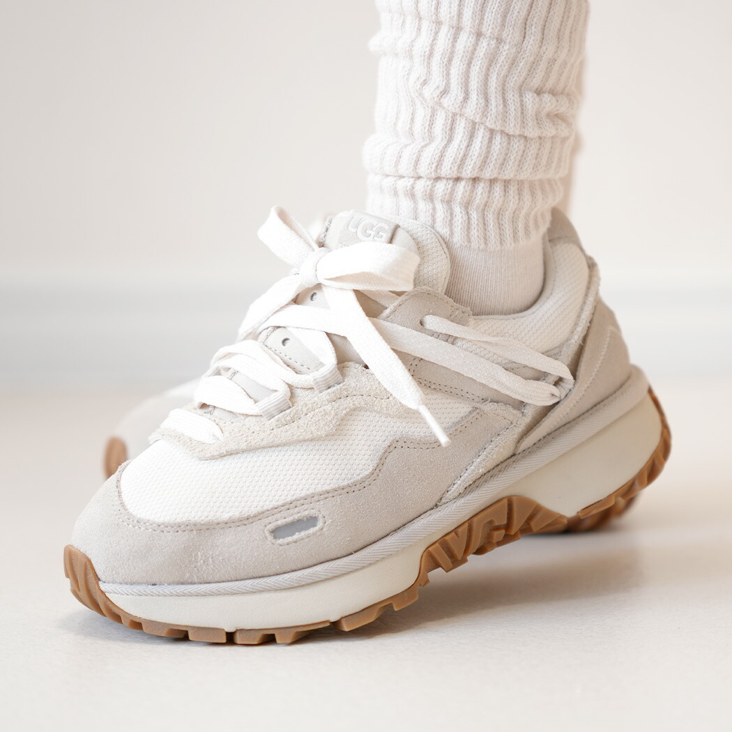 UGG アグ 厚底 RETRO FI LOW レトロ ファイ ローカット スニーカー CERAMIC ( ベージュ 白 ホワイト スエード レディース ウィメンズ 1167491-CERA )