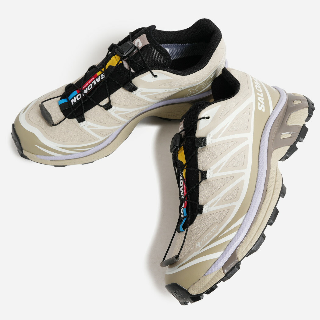 【お買い物マラソン限定クーポン配布中!!】SALOMON サロモン XT-6 GTX ゴアテックス スニーカー EUCALYPTUS SILVER SAGE COSMIC SKY ( GORE-TEX ベージュ レディース L49202300 )