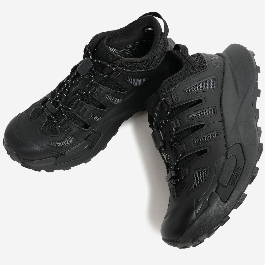 THE NORTH FACE ザ ノースフェイス ベクティブ ブリーズ 2 スニーカー VECTIV Breeze 2 TNF BLACK ( ハンズフリー 履きやすい 軽量 ブラック 黒 メンズ レディース NF52644KK )｜codexxx