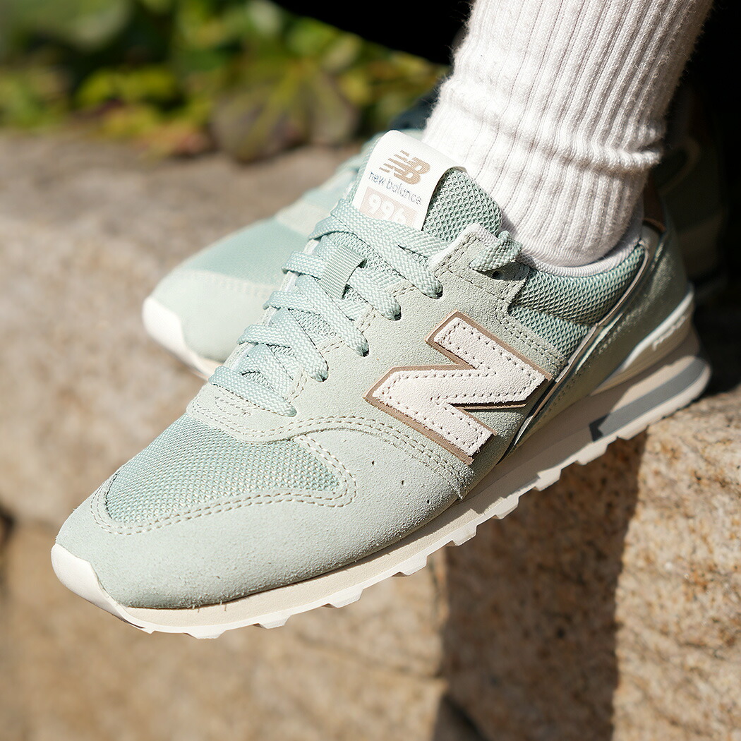 NEW BALANCE ニューバランス 996 スニーカー W9967LA GREEN ( グリーン 緑 レザースニーカー レディース 530 997 327 574 725 )