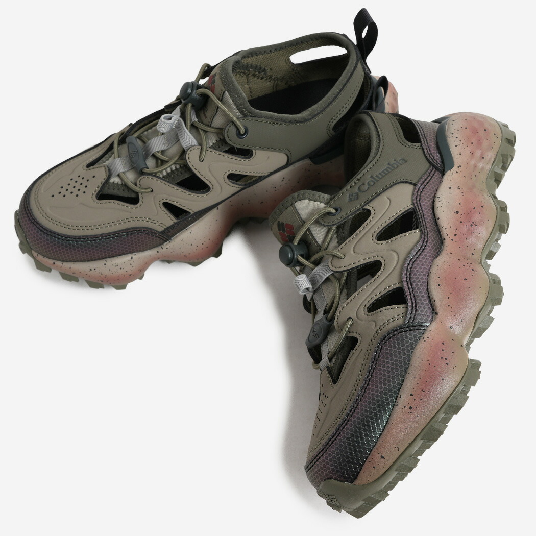 Columbia コロンビア スライブ リバイブ シャンダル サンダル THRIVE REVIVE SHANDAL SANDAL STONE GREEN DARK MOSS スニサン 水陸両用 レジャー アウトドア 旅行 レディース ウィメンズ YL7787-397｜codexxx