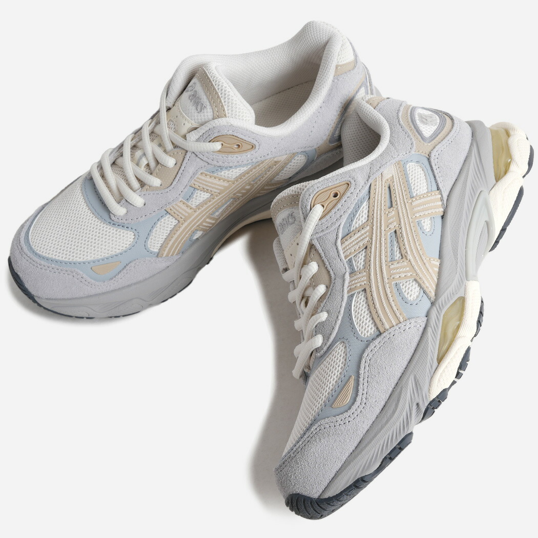 asics GEL-NYC 2.0 CREAM CONCRETE アシックス ゲル ニューヨーク スニーカー ( グレー ベージュ ランニング メッシュ メンズ レディース 1203A895-100 )|codexxx