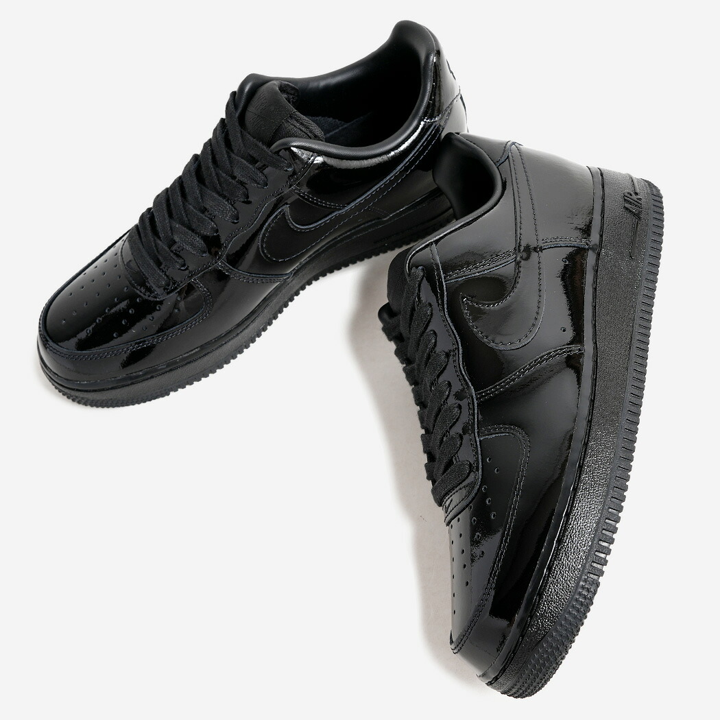 NIKE AIR FORCE 1 LOW '07 PREMIUM PATENT BLACK ナイキ エアフォース ローカット スニーカー ( AF1 ブラック 黒 エナメル パテントレザー メンズ IV2857-010 )|codexxx